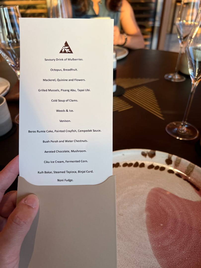 the dinner menu