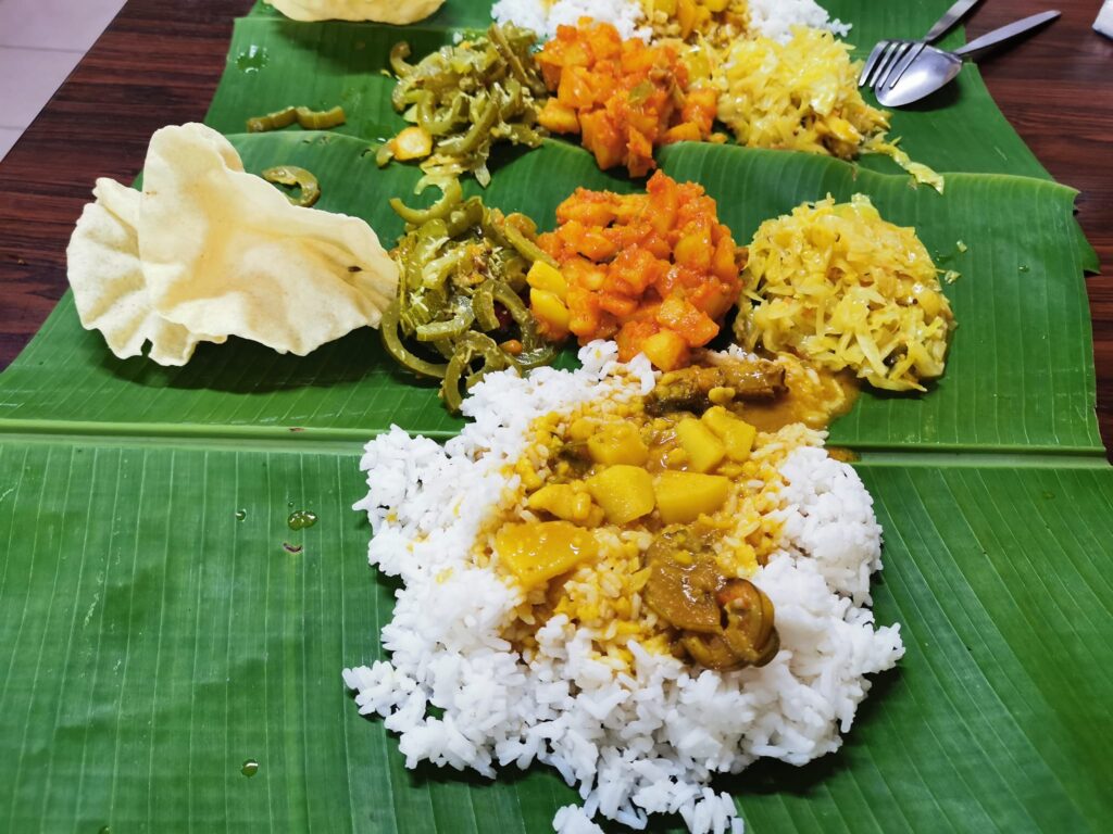 Moorthy’s Mathai Restaurant Banana Leaf Rice