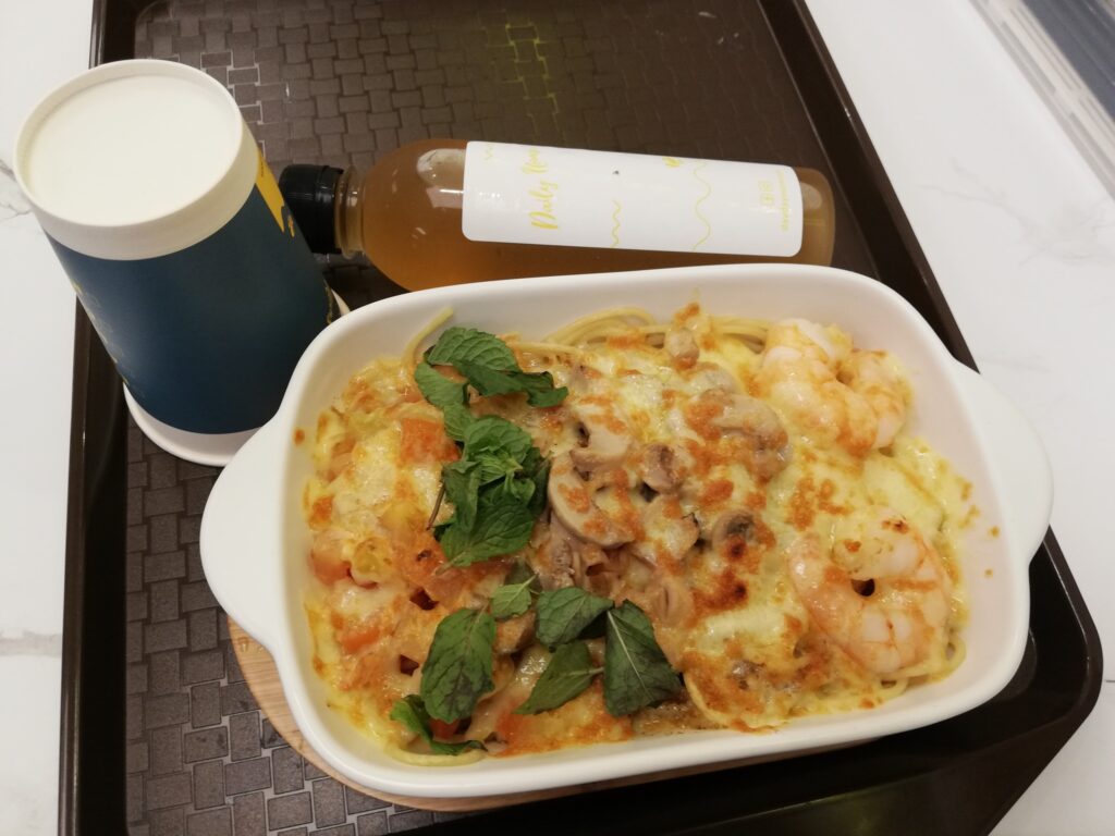 Daily Noms Jelutong Baked Cheese Spaghetti