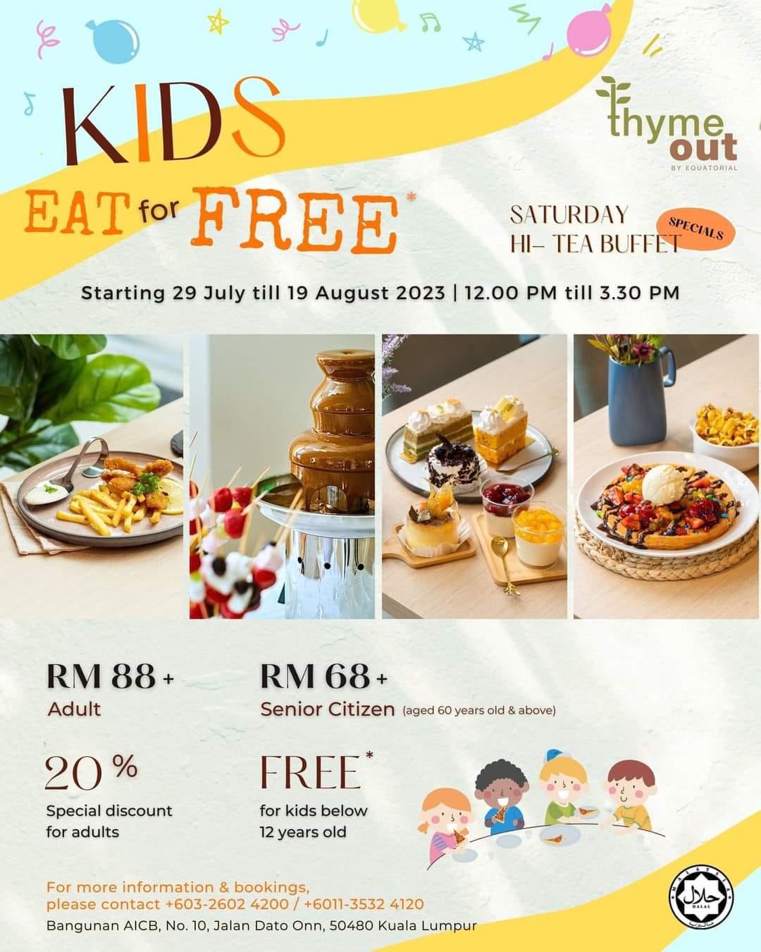 Thyme Out by Equatorial HiTea Buffet