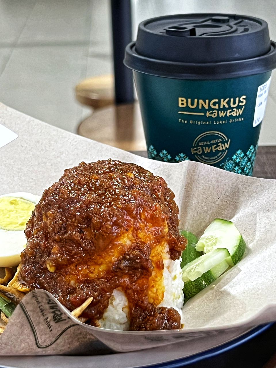 Bungkus Kaw Kaw Atria Nasi Lemak Biasa