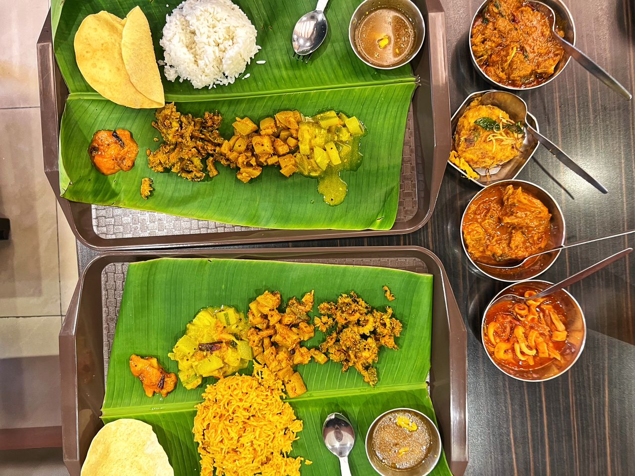 Grand Neelas Restaurant Banana Leaf Rice